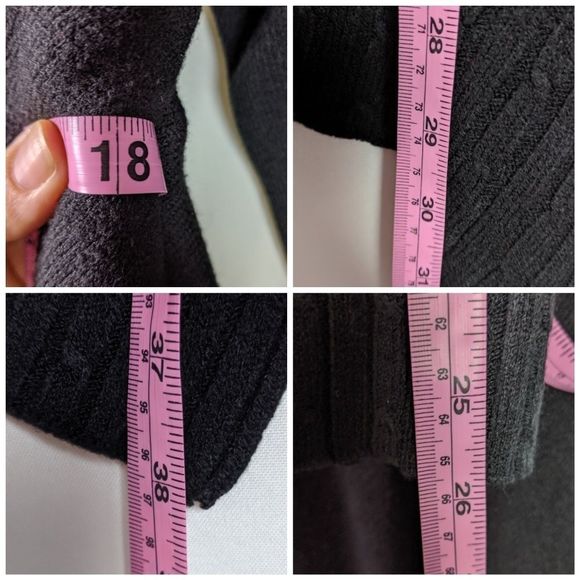 H&M Black Waterfall Open Cardigan Size XS/S EUC - Picture 3 of 6